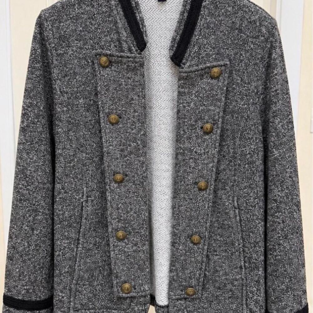 Tommy-hilfiger Women's Grey and Black Jacket